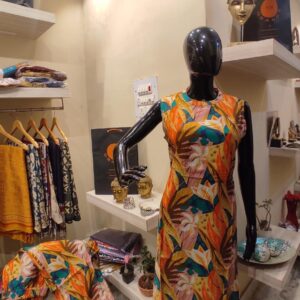 Tropical Flame Sleeveless Dress