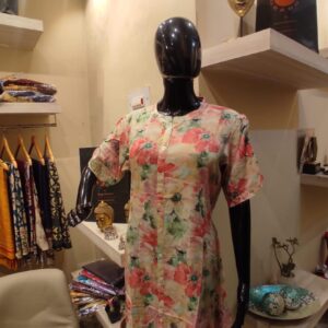 Blush Bloom Button-Down Dress