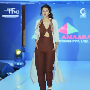 Maroon Cut-Out Jumpsuit with Jacket