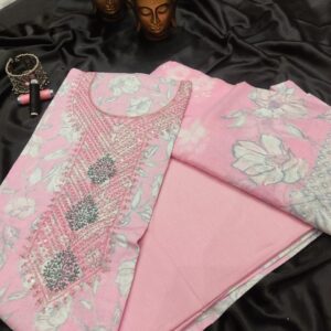 Blush Bloom Embroidered Suit Set