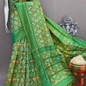 Green Patola Silk Saree
